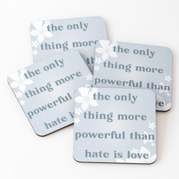 Item preview, Love Over Hate Shirt – The Only Thing More Powerful Than Hate Is Love Quote T Shirt – Inspirational Statement Tee designed and sold by PixelWaveBD.