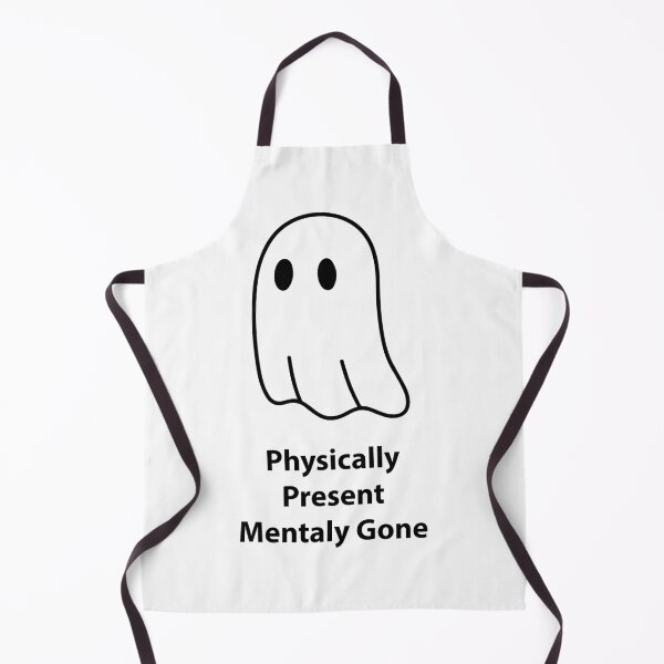 Item preview, Physically Present Mentally Gone Funny Ghost Shirt, Introvert Humor Tee, Socially Tired Quote T-Shirt, Cute Minimal Ghost Design designed and sold by Design-Pro-21.