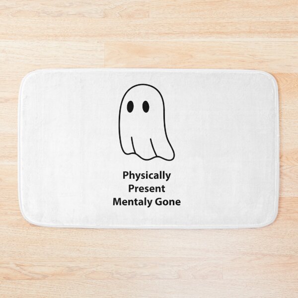 Item preview, Physically Present Mentally Gone Funny Ghost Shirt, Introvert Humor Tee, Socially Tired Quote T-Shirt, Cute Minimal Ghost Design designed and sold by Design-Pro-21.