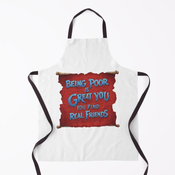 Item preview, Being Poor Is Great. You Find Real Friends. designed and sold by Pirate-Coast.