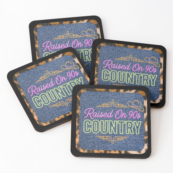 Item preview, Raised on 90s Country - Neon Leopard Jean Design designed and sold by Gunners Inspirations.