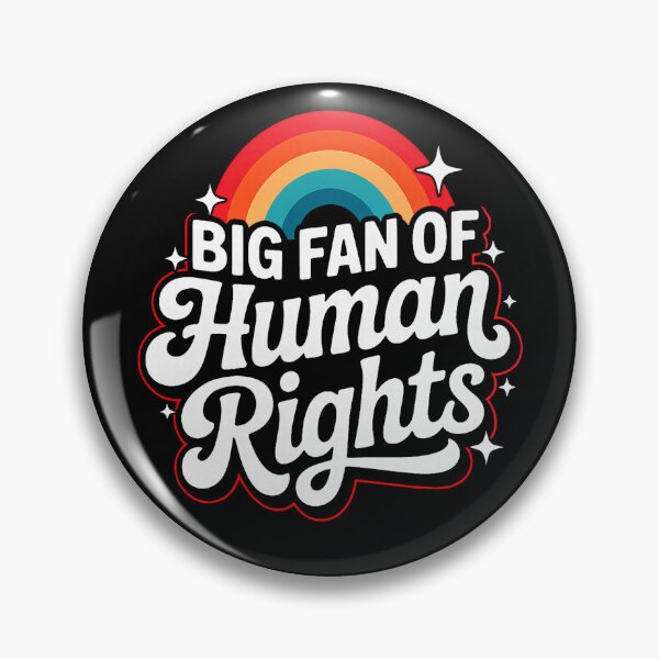 Item preview, Big Fan of Human Rights Rainbow Protest Feminist Quote designed and sold by horacehughes.