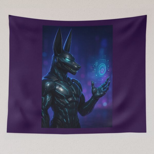 Item preview, Futuristic Anubis (black) designed and sold by NubesDesignCH.