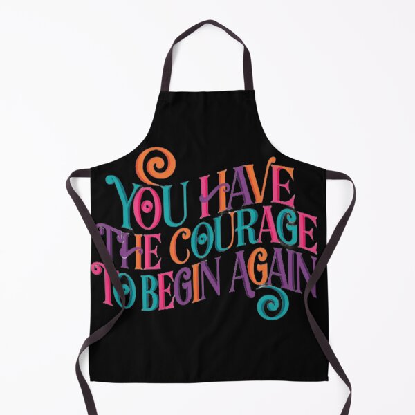 Item preview, Courage To Begin Again Bright Multi-coloured Typography designed and sold by PACS0011.