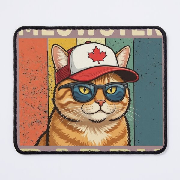 Item preview, Funny Canada Meowster Daddy Retro Cat Dad designed and sold by WelLarsDigitals.