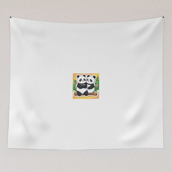 Item preview, A couple of panda designed and sold by Stickersshop04.