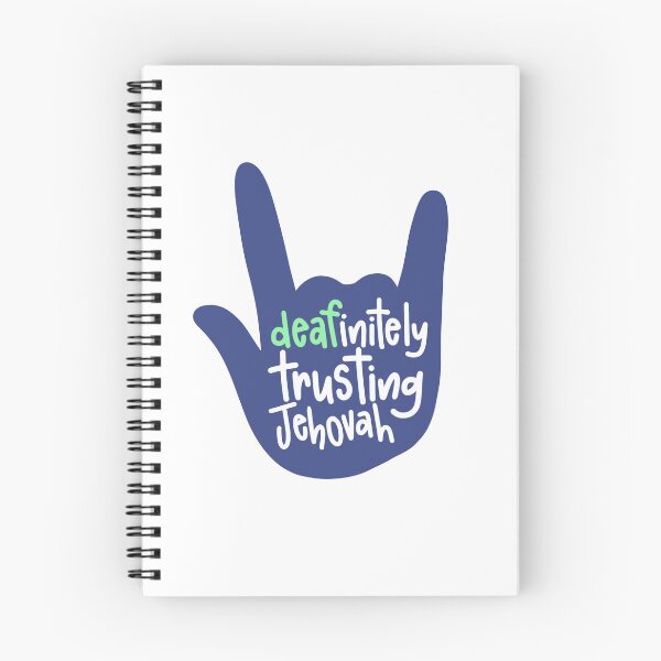 Item preview, JW ASL Deafinitely Trusting Jehovah designed and sold by bluegenesillustrations.
