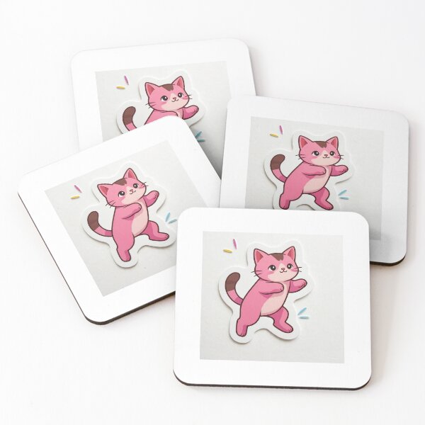 Item preview, A cat with cute face designed and sold by Stickersshop04.