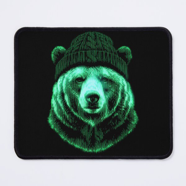 Item preview, Cyberpunk Grizzly Bear Glitch designed and sold by graphixpolash.