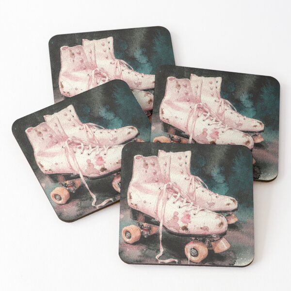 Item preview, Vintage roller skates with paint splatters designed and sold by paulrommer.