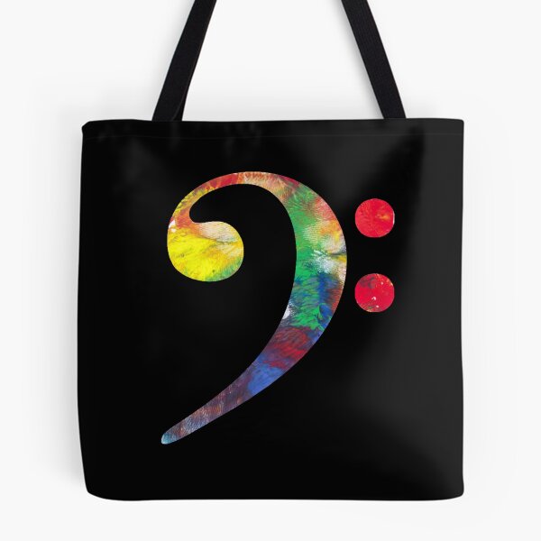 Item preview, Bright coloured bass clef designed and sold by agnes-p.