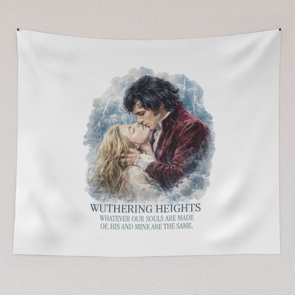 Item preview, Wuthering Heights Kiss – Heathcliff Catherine Gothic Romance Stormy Art designed and sold by DingDongV.