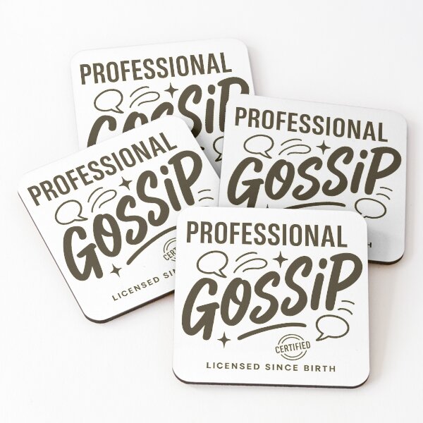 Item preview, Professional Gossip Funny Sarcastic Quote Design designed and sold by mbmstores.