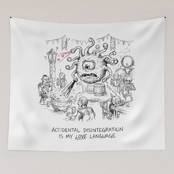 Item preview, Social Anxiety Rays - Funny DnD Beholder Monster designed and sold by bapupa.