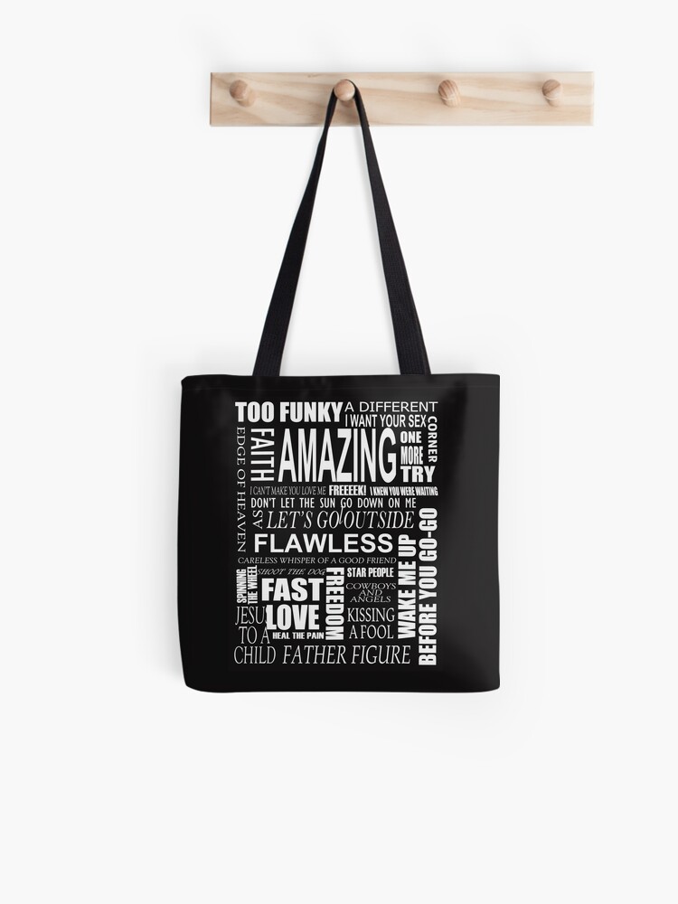 george michael tote bag