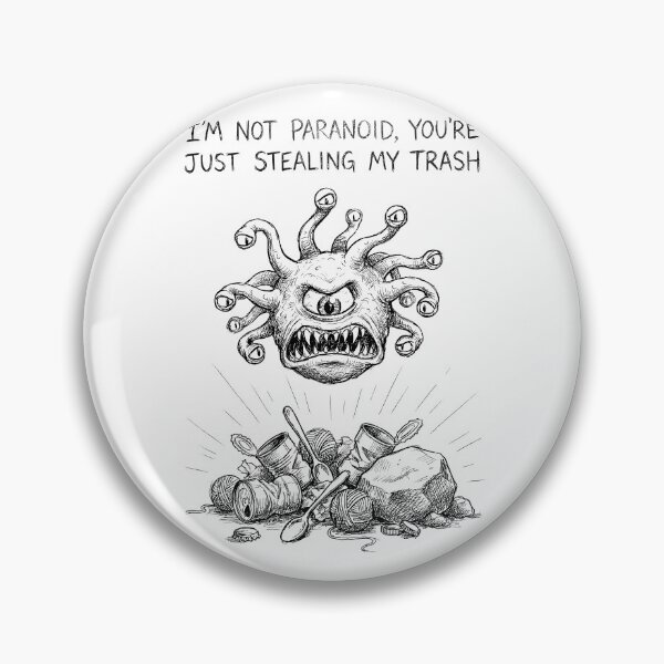 Item preview, The Trash Guardian - Funny DnD Beholder Monster designed and sold by bapupa.