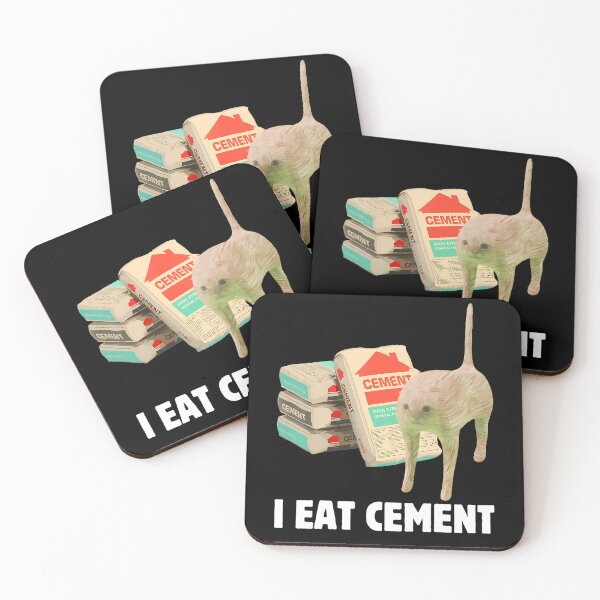 Item preview, I Eat Cement Funny Cat Meme Internet Memes Humorous Joke Pun T-Shirt designed and sold by SAPAIDART.