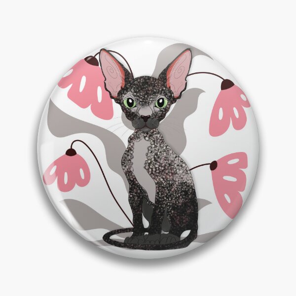 Item preview, Devon Rex with Botanical Background designed and sold by Swanke Studio.