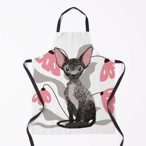 Item preview, Devon Rex with Botanical Background designed and sold by Swanke Studio.