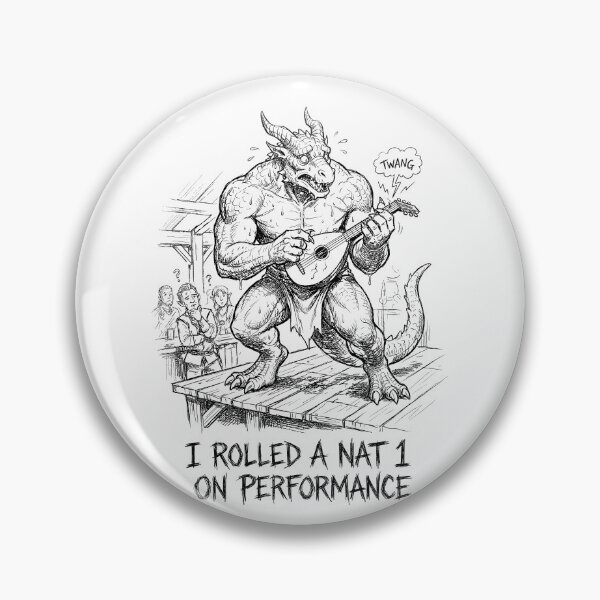 Item preview, The Bard-barian's Ballad - Funny DnD Dragonborn Monster designed and sold by bapupa.
