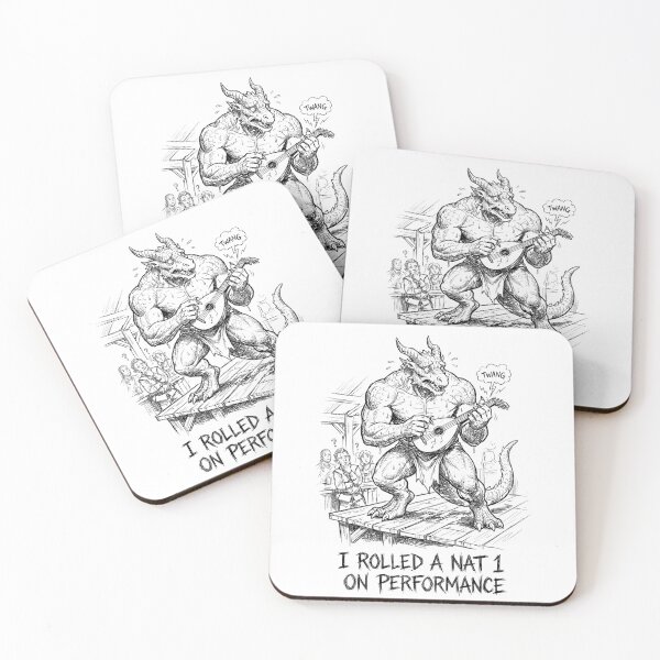 Item preview, The Bard-barian's Ballad - Funny DnD Dragonborn Monster designed and sold by bapupa.