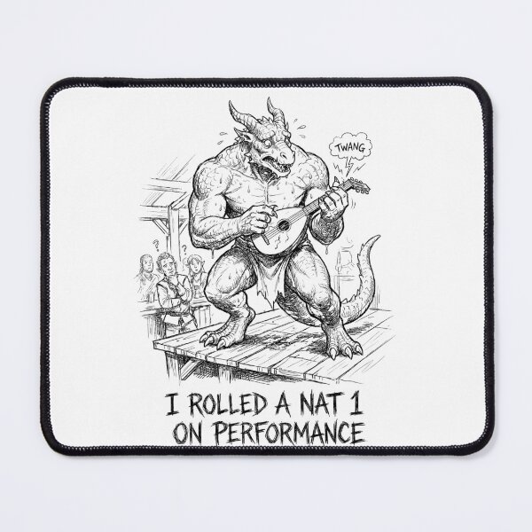 Item preview, The Bard-barian's Ballad - Funny DnD Dragonborn Monster designed and sold by bapupa.