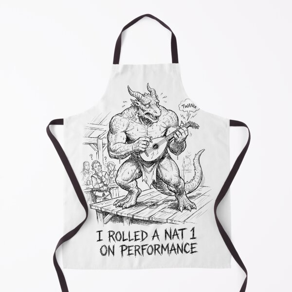 Item preview, The Bard-barian's Ballad - Funny DnD Dragonborn Monster designed and sold by bapupa.