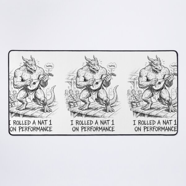 Item preview, The Bard-barian's Ballad - Funny DnD Dragonborn Monster designed and sold by bapupa.