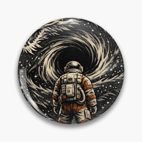 Item preview, Even the Void Blinks - Mythical Space Dragon and Taikonaut Aesthetic, Minimalist Cosmic Horror Event Horizon Art, Hand-Drawn Stipple Dot Starfield Galaxy, Zen Astronaut Dark Academia Illustration designed and sold by Vivaan Studio.