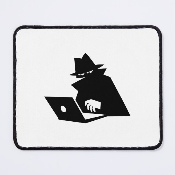 Item preview, Minimal Hacker Silhouette – Black Ink Spy designed and sold by InkStation24.