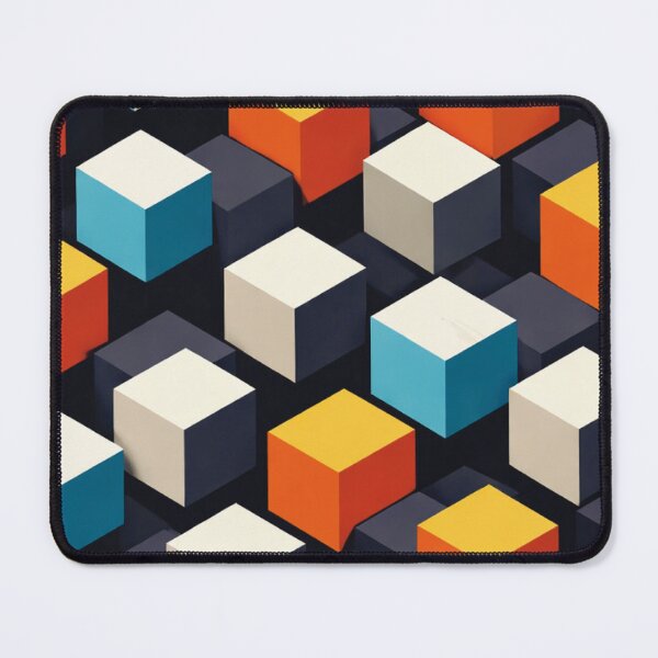 Item preview, Isometric Color Cubes Seamless Pattern designed and sold by Raddoodles.