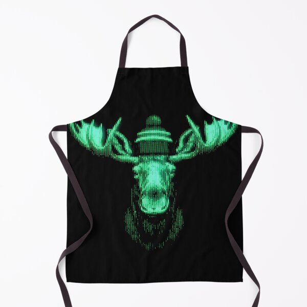 Item preview, Cybernetic Moose Glitch Neon Forest Guardian designed and sold by graphixpolash.
