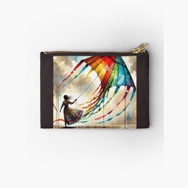 Item preview, Girl Guides Multicolor  Flying kite Artwork  designed and sold by NivyasArtistry.