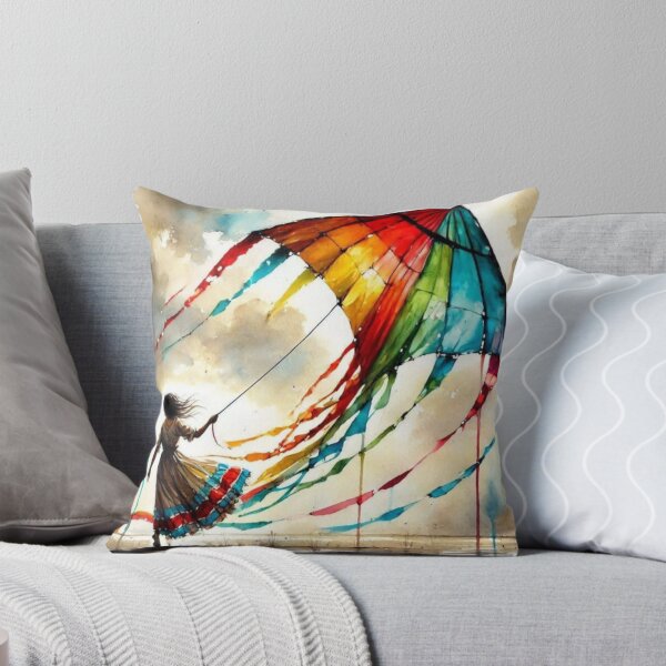 Item preview, Girl Guides Multicolor  Flying kite Artwork  designed and sold by NivyasArtistry.