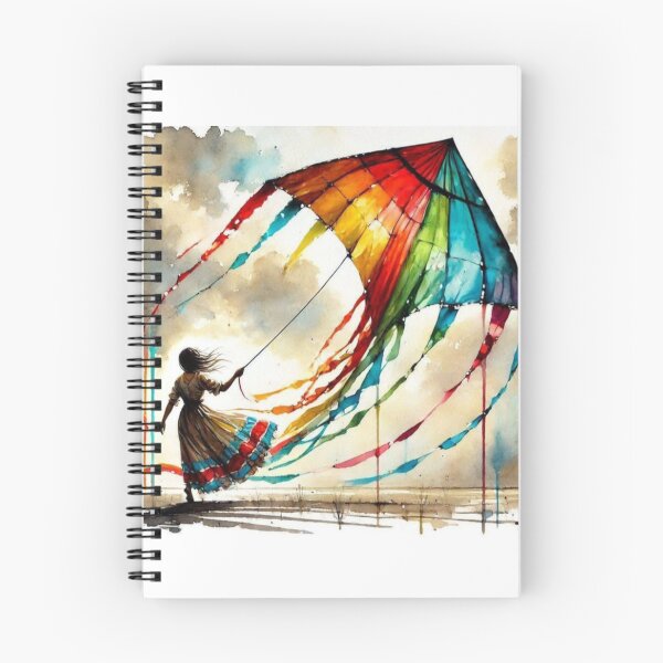 Item preview, Girl Guides Multicolor  Flying kite Artwork  designed and sold by NivyasArtistry.