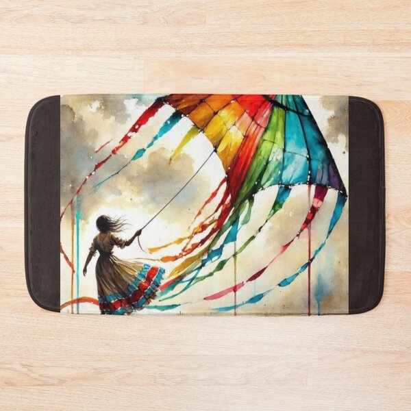 Item preview, Girl Guides Multicolor  Flying kite Artwork  designed and sold by NivyasArtistry.