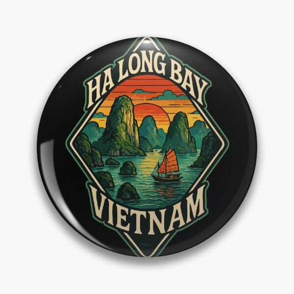Item preview, Ha Long Bay Vietnam Retro designed and sold by TomFrontierArt.