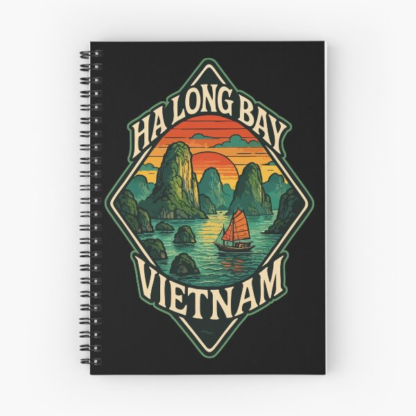 Item preview, Ha Long Bay Vietnam Retro designed and sold by TomFrontierArt.