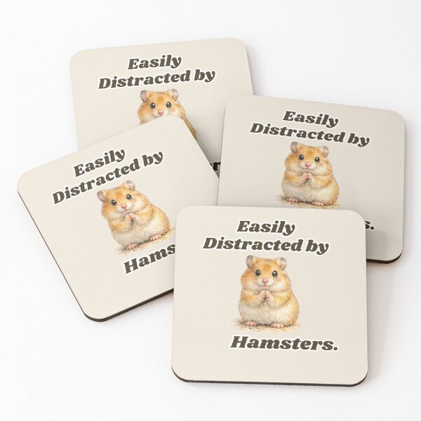 Item preview, Hamster Lover Easily Distracted By Hamsters  Cute Hamster Design designed and sold by TheScruffyGoose.