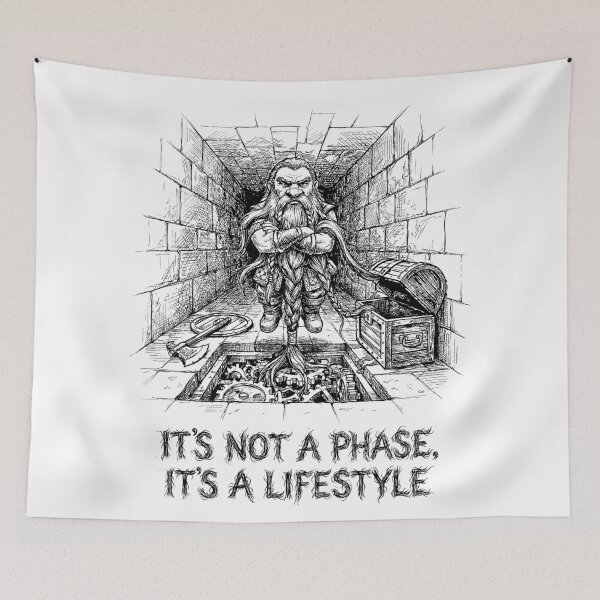 Item preview, The Beard Trap - Funny DnD Dwarf Creature designed and sold by bapupa.