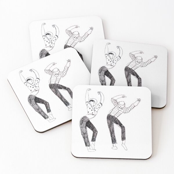 Item preview, Bob Fosse and Gwen Verdon in Damn Yankees dancing illustration designed and sold by Mia Page.