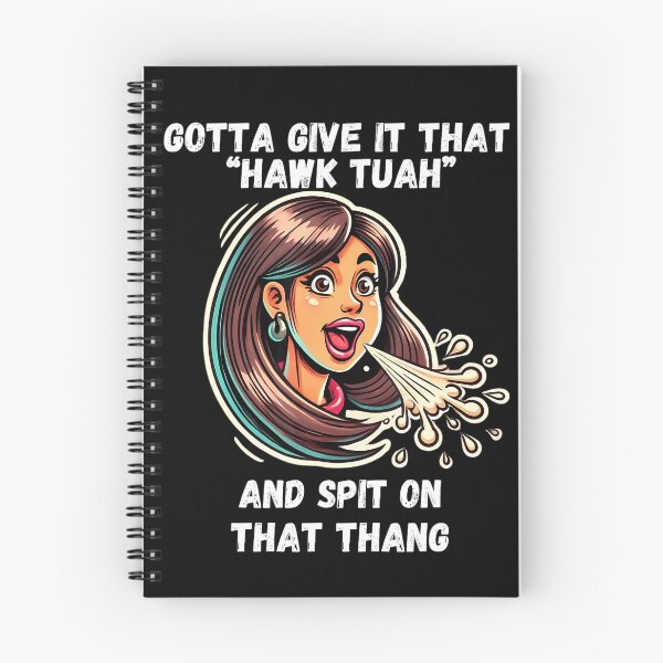 Item preview, Hawk Tuah And Spit On That Thang Funny Viral Meme Design T-Shirt designed and sold by SAPAIDART.