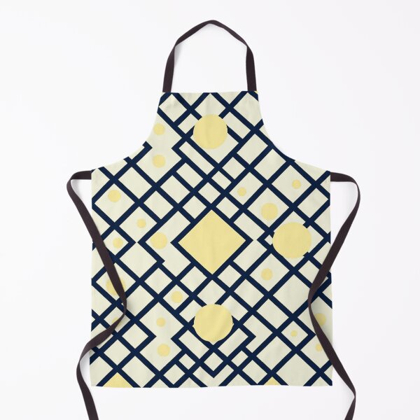 Item preview, Elegant Navy & Yellow Repeat Pattern Transparent Background designed and sold by annenambiro.