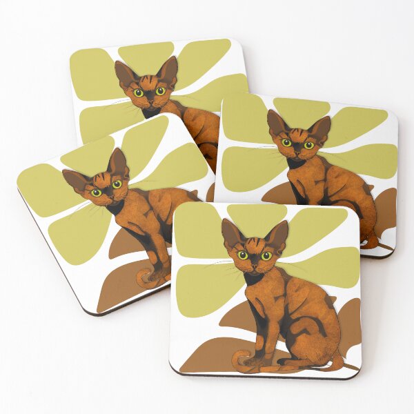 Item preview, Tortie Cat Illustration with Botanicals designed and sold by Swanke Studio.