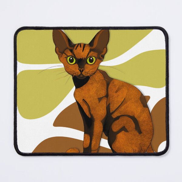 Item preview, Tortie Cat Illustration with Botanicals designed and sold by Swanke Studio.