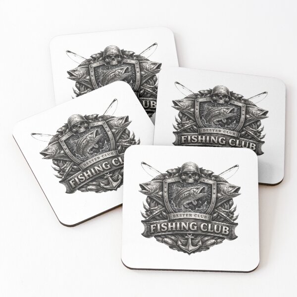 Item preview, Metal Fishing Club Emblem – Rustic Steel Style designed and sold by GeaSupplyStudio.