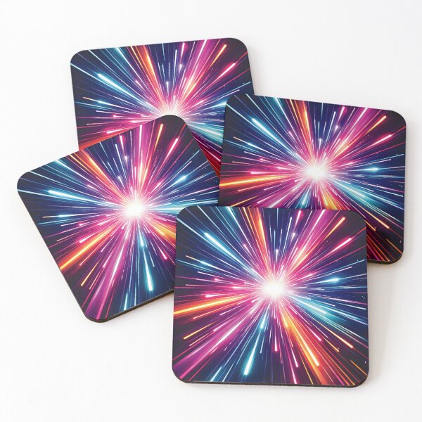 Item preview, Neon Light Burst Star Explosion designed and sold by Raddoodles.