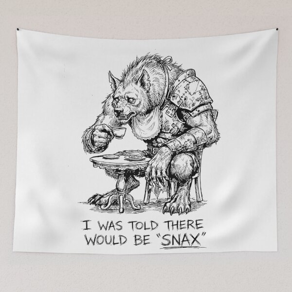 Item preview, The Gourmet Savage - Funny DnD Gnoll Monster designed and sold by bapupa.