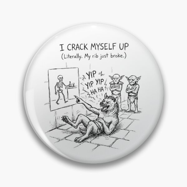 Item preview, The Hyena's Dad Joke - Funny DnD Gnoll Monster designed and sold by bapupa.