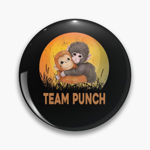 Item preview, Cute Baby Monkey Punch Plush Hugging Team Punch Vintage  designed and sold by ZANNIX.